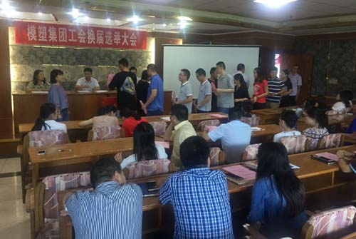 江阴冰球突破网站集团工会换届选举